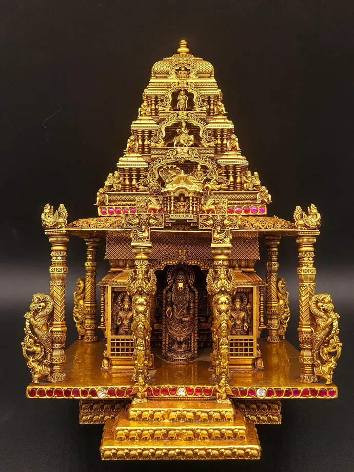 Temple Jewellery – Gold Temple Gopuram Mandapam